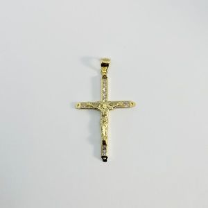 10k gold Cross charm pendant